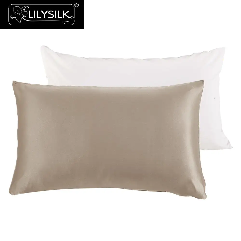 Buy Lilysilk 100 Pure Mulberry Silk Pillowcase 22 Momme With Cotton Terse Hair