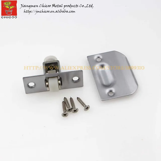 1Piece Stainless steel + zinc alloy +plastic door ball catch,closet