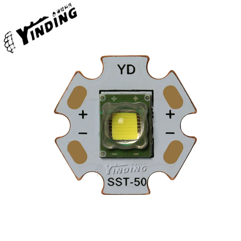 

Luminus SST-50 15W high-power LED Emitter Neutral/Cold white flashlight light source LED Chip diode bulb with 20mm copper PCB