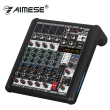 MMT-602 Pro 6 канальный стерео микшер Live USB MP3 48 В Студия Аудио Звуковая консоль сетевой якорь устройство вокальный эффект процессор