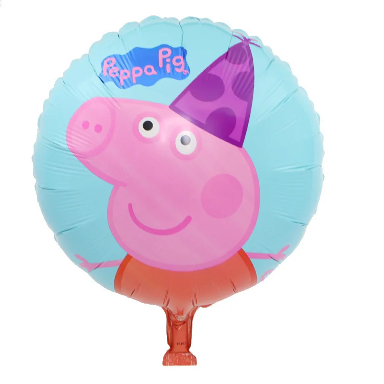 1 шт. 18 дюймов Peppa фигурка свиньи игрушки из воздушных шариков вечерние номер Dcorations Фольга шары игрушки Свинка Пеппа игрушки Пеппа Джордж подарок на день рождения - Цвет: 8