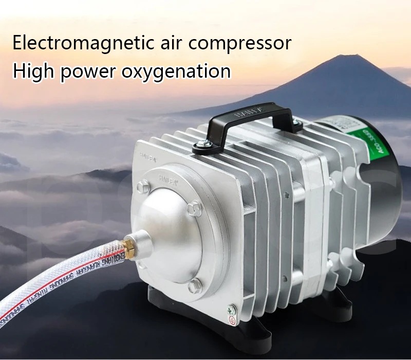Аквариумный электромагнитный аэрационный насос высокой мощности AC пруд с рыбой кислородный насос компрессор большой выход воздуха