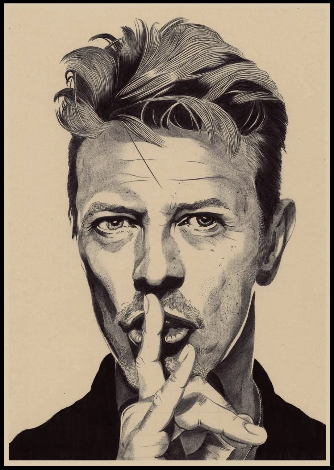 Постер Rock Singer David Bowie винтажная крафт бумага для рок музыки плакат кафе креативная