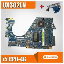 send board UX302LN for ASUS Motherboard UX302 UX302L UX302LA UX302LN Motherboard UX302LA REV2 0 Mainboard I5
