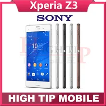 Original Unlocked Sony Xperia Z3 D6603 Quad-Core 5.2″TouchScreen 3G&4G 3GB RAM 16GB ROM 20.7MP Camera Cell Phone Refurbished