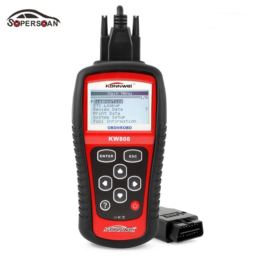 Prix pour Professionnel Voiture Testeur OBD KONNWEI KW808 OBD2 OBDII EOBD Auto Scanner Lecteur de Code De Diagnostic PEUT Moteur Outil de Réinitialisation Shiping Libre Prix pour Professionnel Voiture Testeur OBD KONNWEI KW808 OBD2 OBDII EOBD Auto Scanner Lecteur de Code De Diagnostic PEUT Moteur Outil de Réinitialisation Shiping Libre
