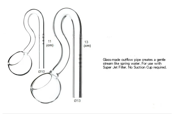 ADA DOOA стеклянная трубка Лили Пайп Орхидея пион мощность jet мини нано фильтр Аксессуар водяное растение для аквариума бак 13 мм 12 16 мм 10 мм 9 12 мм