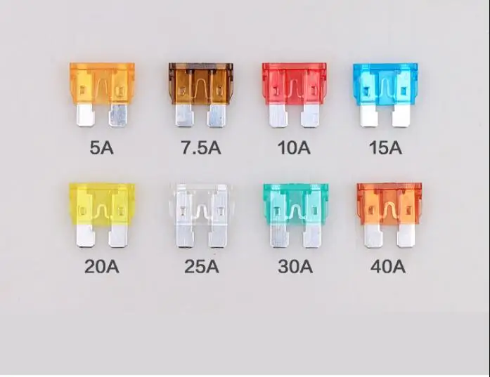 

5A 7.5A 10A 15A 20A 25A 30A 35A 40A MID car xenon lamp fuse plug 20*20*5mm