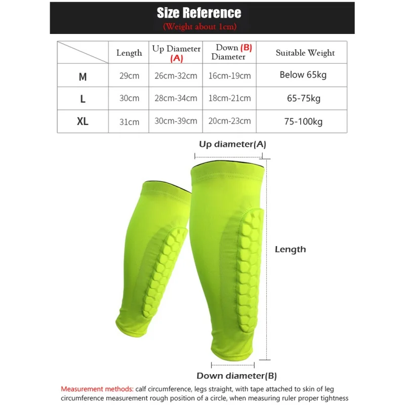 Football Shin Guards Protective Soccer Pads Holders Leg Sleeves Basketball Training Sports Protector Gear Adult Teenager 1PCS