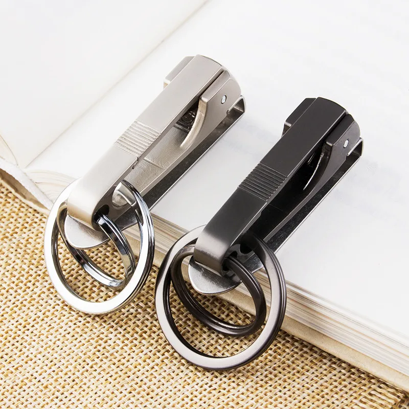

Retro Style Simple Strong Carabiner Shape Keychain Climbing Hook Key Chain Rings Key Ring Clip Man Gift Auto Accessories