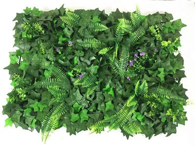 40*60 см DIY искусственные 3D зеленые стены садовый декор растения Трава зеленый Ландшафтный квадратный газон листья эвкалипта газон - Цвет: silk mix glass