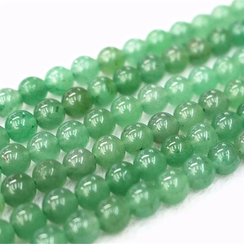 

Natural Green Aventurine Beads,4mm 6mm 8mm 10mm 12mm 14mm Green Aventurine Smooth And Round Beads.DIY Jewelry Making