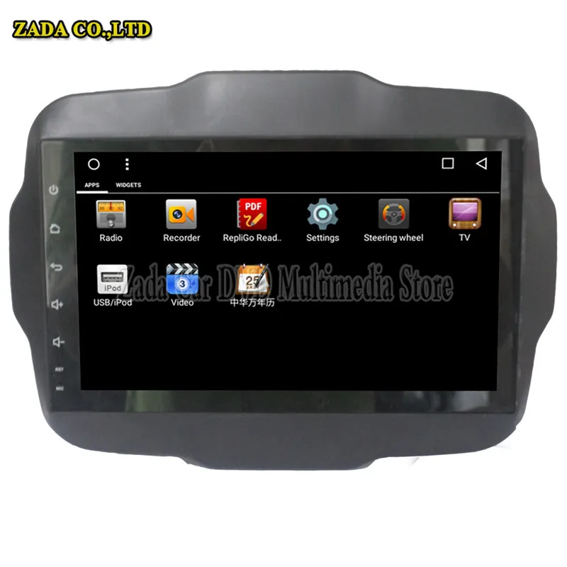 Discount Ectwodvd 9inch Octa Core Android 8.1 Car DVD Player GPS Navigation Multimedia For JEEP Renegade 2016 2