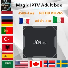 X96 MAX android+ 1 год IPTV подписка Европа Франция Великобритания Немецкий Арабский Швеция французский Польша испанско-португальский США Канада голландский