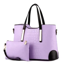 Newest Design Female Bags Concise Lady Fashion Socialite Handbags Candy Color Lavender Beige Pink Blue Black Composite Totes Bag