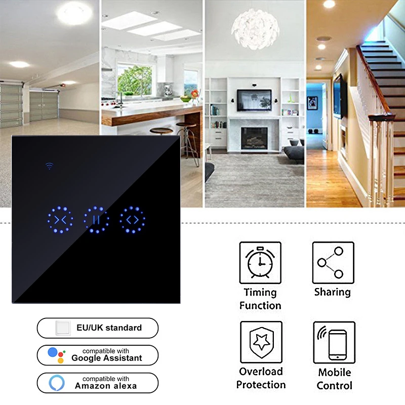 

2019 Smart Home Home Automation Homekit WiFi Switch ElectricTouch with Ewelink APP Voice Control for Alexa Amazon Google Home