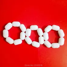 C3x5mm 20 pièce! PTFE Agitateur Magnétique Mélangeur D’agitation Barres PTFE Plaine Barreaux blanc Téflon Spin Bars Sans Bague de Pivot