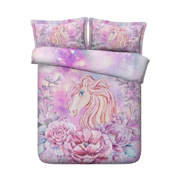 Pink Unicorn Bedding set Luxury Unicorn Comforter sets quilt duvet