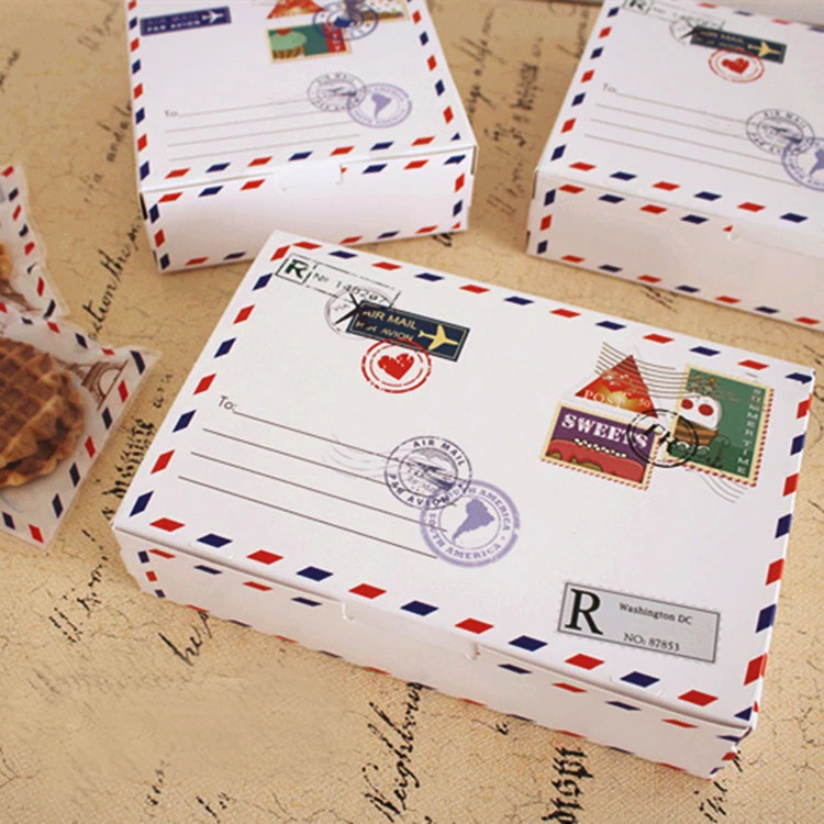 

Free shipping 50pcs The envelope type cake, cookies, cake baking box,21x14x5cm