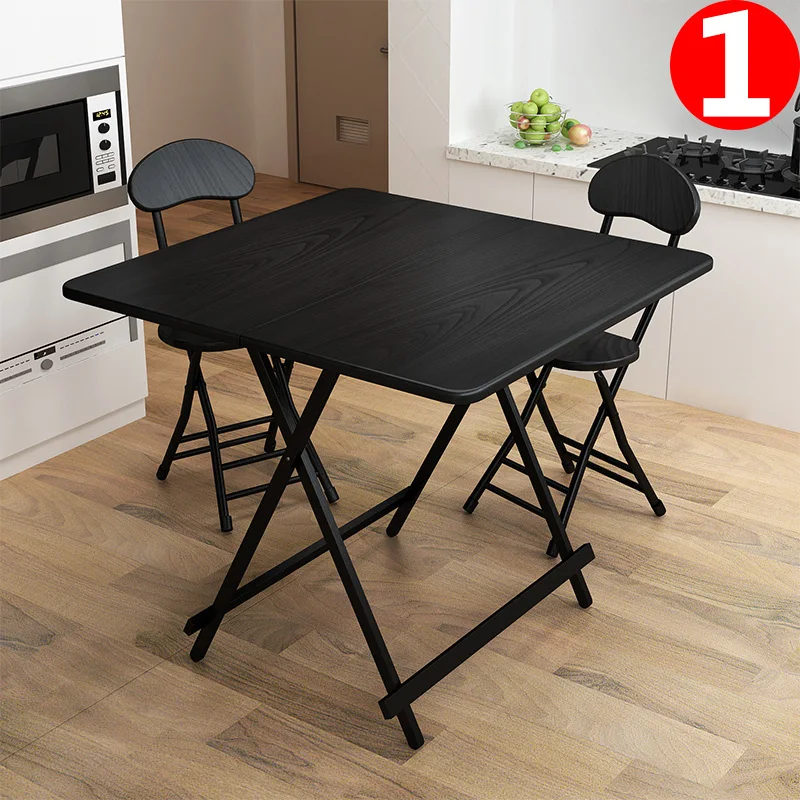 12%Foldable Coffee Dining Table Wood Living Room Furniture, Dining Room Home Furniture Outdoor Picnic Camping Table Reception