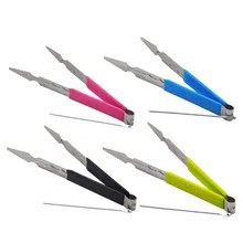 Высокое качество силиконовые красочные ручки металлический гребешок аксессуары для кальяна Кальян Уголь щипцы с фольгой удар гвоздь