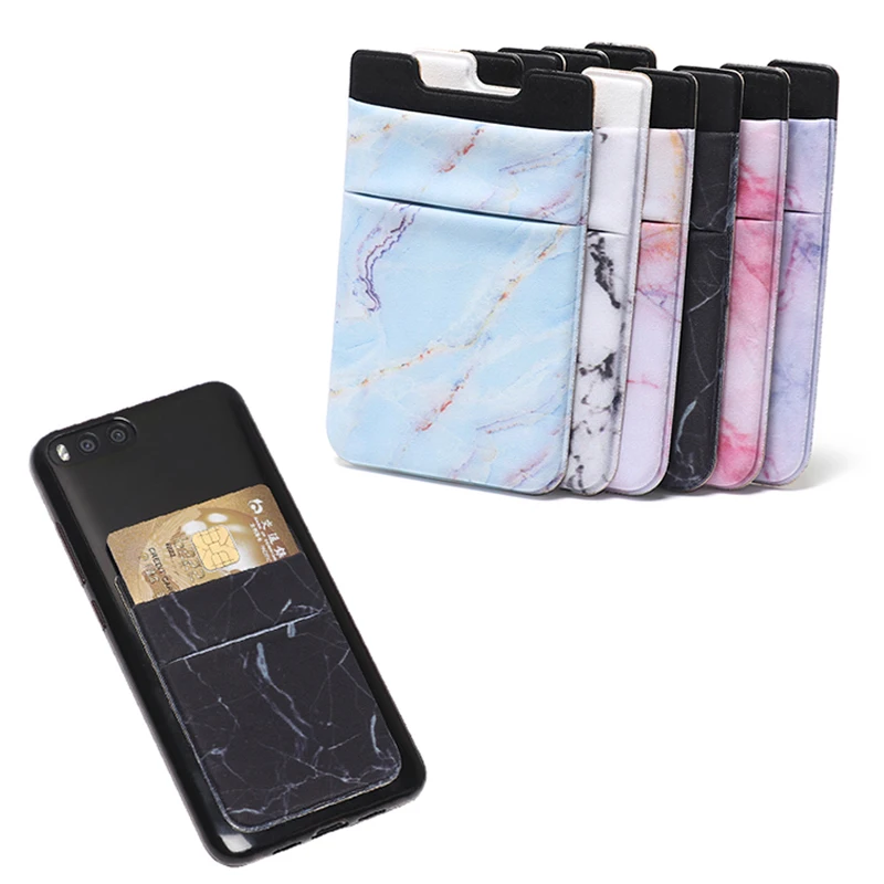 

Elastic Mobile Phone Wallet Credit ID Card Holder Adhesive Pocket Sticker Lycra Pocket Card Holder Universal Cellphone Accessory