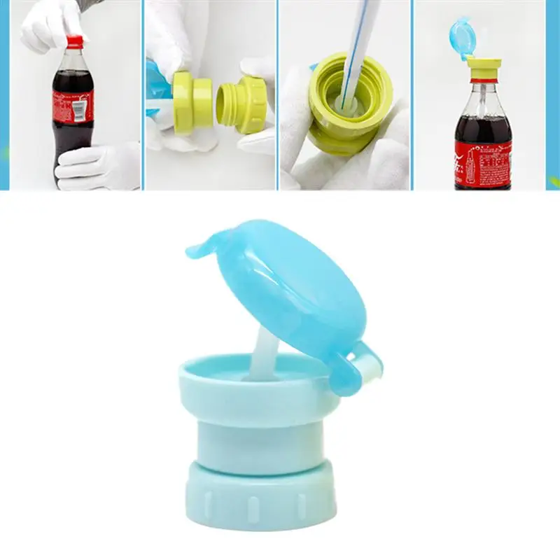 

Drinking Mug Covers Anti-spilled Silicon Bottle Cap Leakproof Cup Cover with Straw for Kids Baby (Random Color)