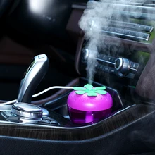 Cute Strawberry Shape Home Aroma LED Humidifier Air Diffuser USB Powered Purifier Atomizer Household And Car Using