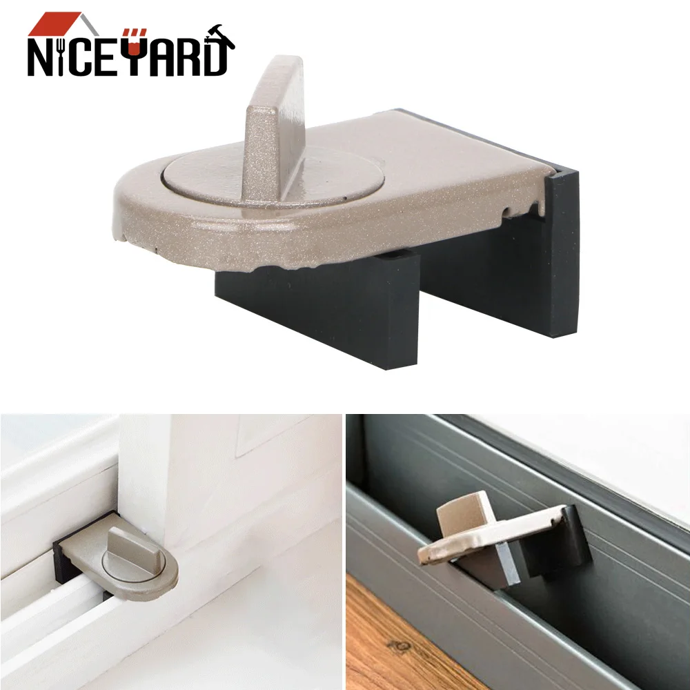 

Furniture Hardware Window stoppers Anti-theft lock Child Safety Doors Lock Adjustable Sliding Doors and Windows Security Locks