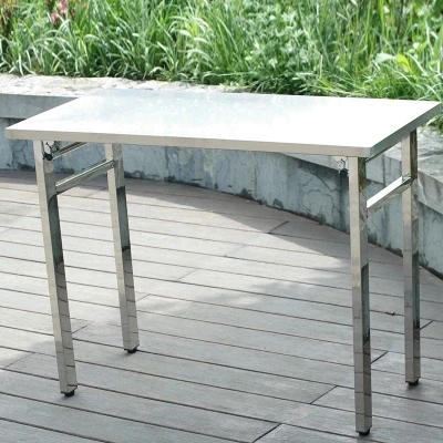 Folding Stainless Steel Table Workbench Training Table Conference Dining Table