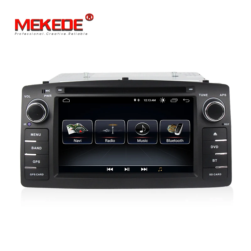 MEKEDE Quad core Android 8 1 автомобиля gps навигации головное устройство плеер для toyota corolla E120