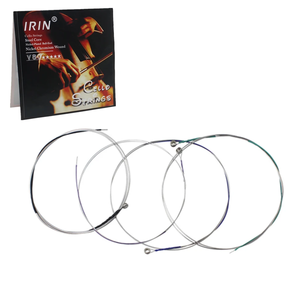 4pcs Set Durable Cello Strings A/D/G/C Steel Core Aluminum Alloy Wound