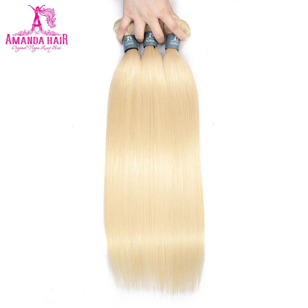 Аманда прямые малайзийские волосы пучки с закрытием 2x6 Ким К#613 8-26 дюймов М-Remy человеческие волосы пучки с закрытием