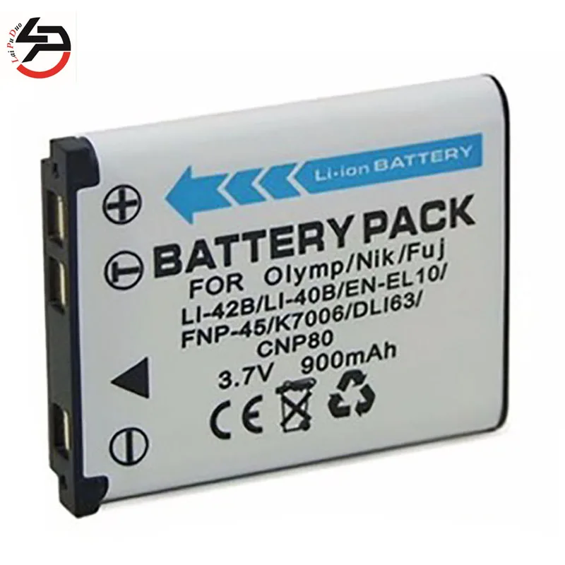 LPD 900mah 100 brand new Replacement Camera Battery For Nikon Li 40B