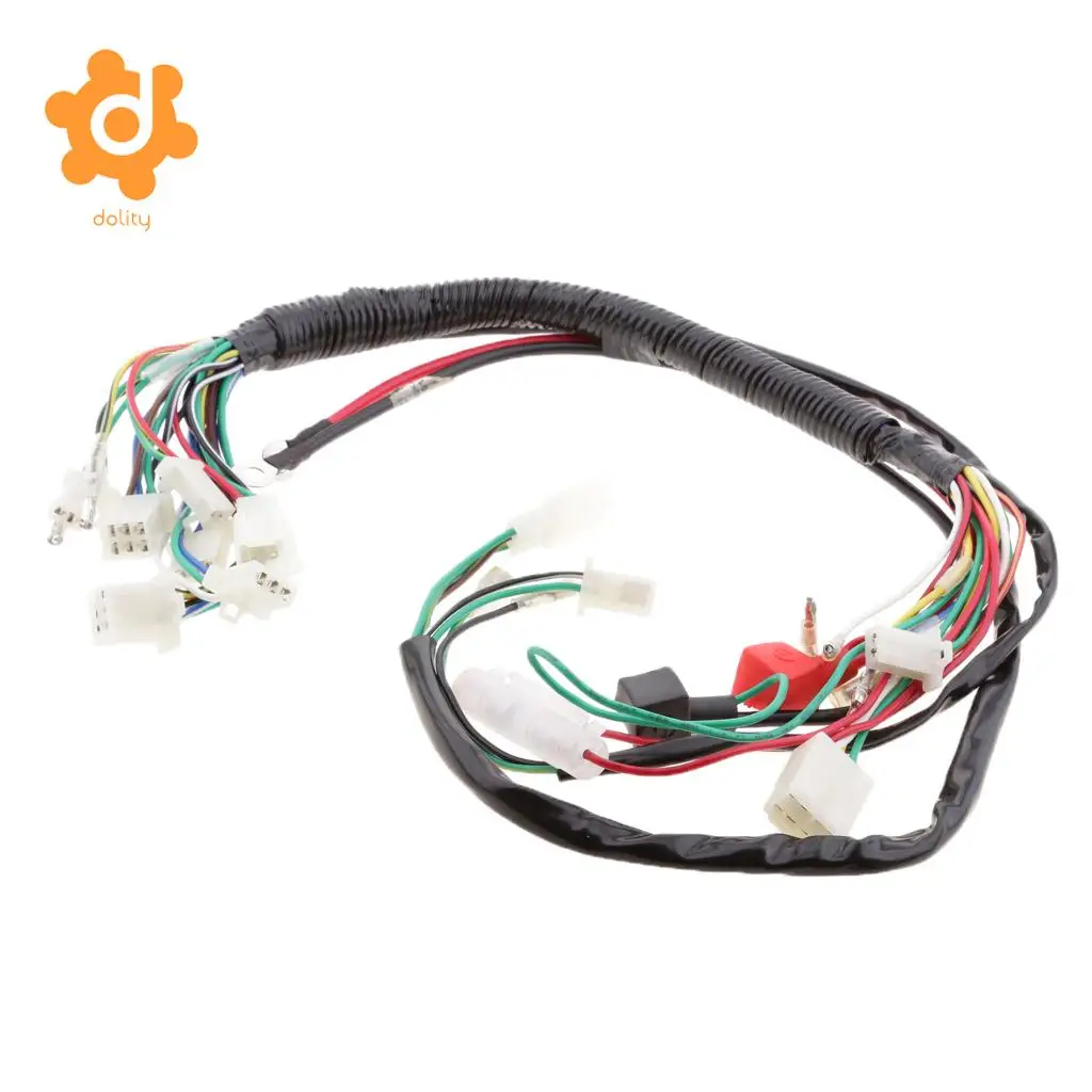 Electric Start Wiring Loom Harness for 110cc 125cc 250cc Pit Bike ATV Quad