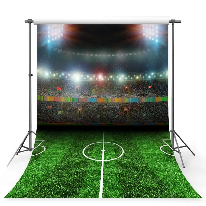 

Vinyl Photography Background Soccer Match Kemp Football Field Backdrop Sport Children Fotografia Backgrounds for Photo Studio