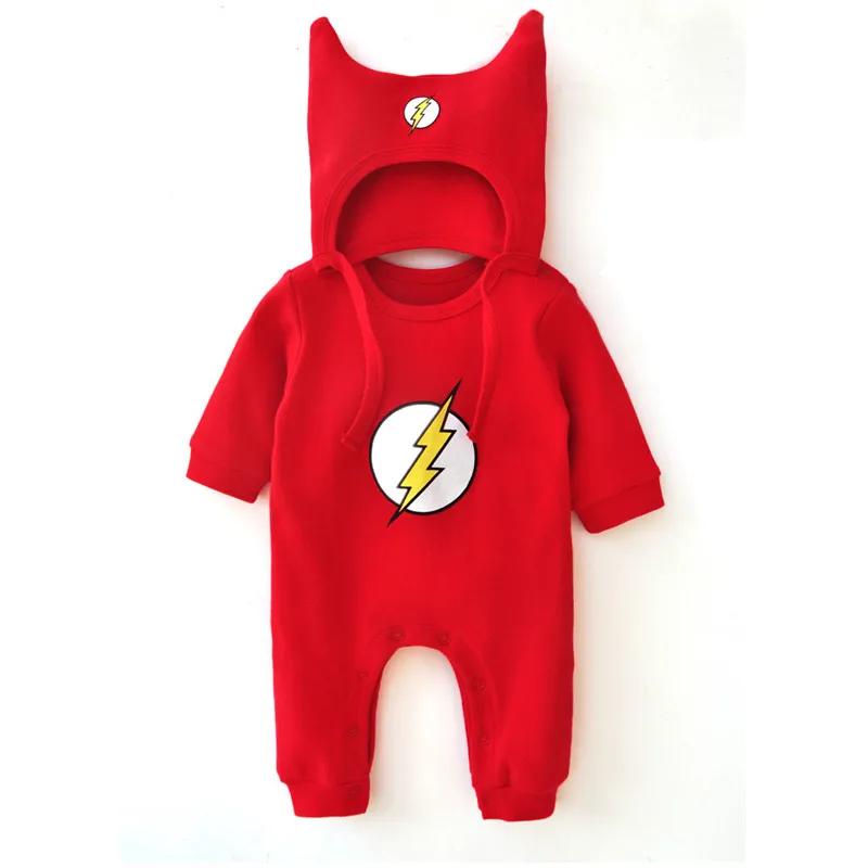 Newborn Baby Rompers Brand Infant Cotton Long Sleeve Superhero Clothes 2 Pcs Hat+Romper Spring Autumn Style Gentleman Jumpsuit