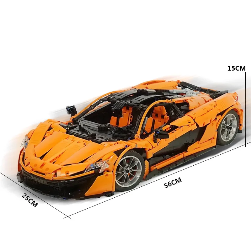 

DHL 20087 3725pcs Technical Toys The Orange Super Racing Car MOC-16915 Set Building Blocks Bricks Assembled DIY Gifts lepin