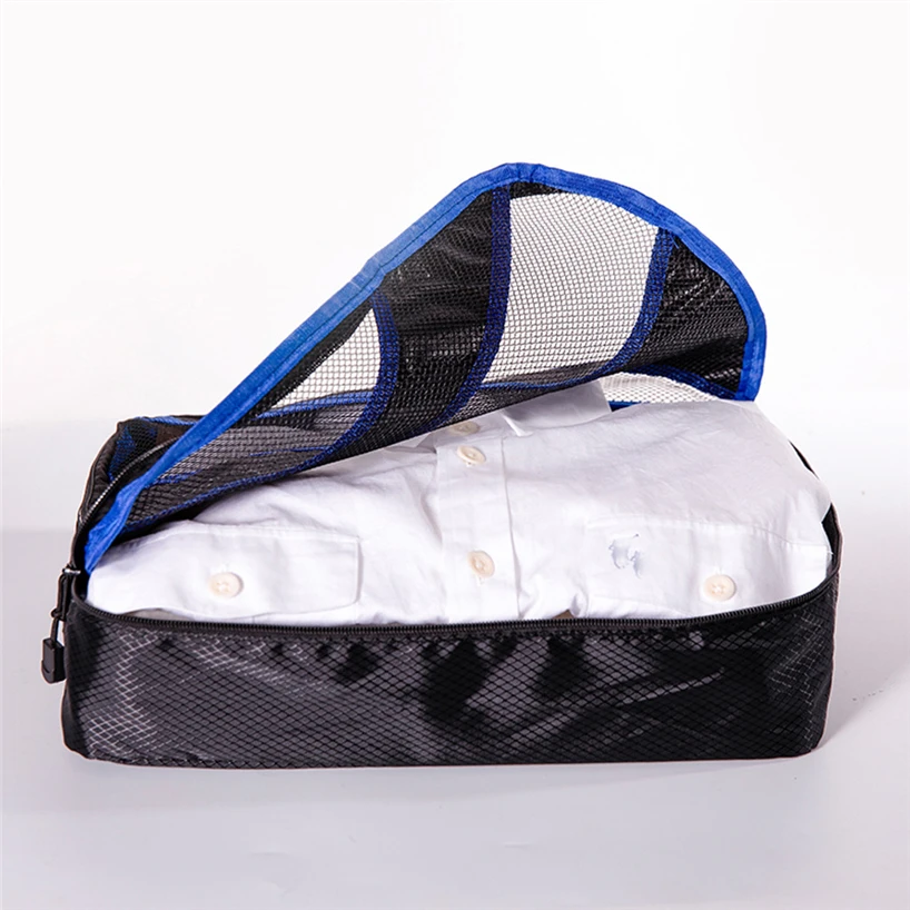 Aelicy 6 шт./компл. Водонепроницаемая дорожная сумка для хранения одежды куб для упаковки органайзер для багажа Наборы нейлоновые домашние дорожные сумки для хранения