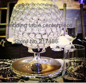 

crystal ball wedding table centerpieces for wedding decoration