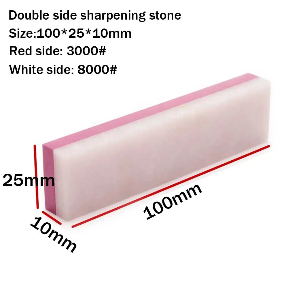 Двухсторонний точильный камень натуральный шлифовальный камень белый и с рубином для семейного кухонного инструмента, плотник долото YS025