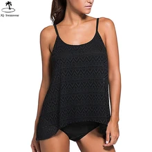 Горячая Распродажа купальный костюм для женщин плюс размер Винтажный кружевной сетчатый танкини из двух предметов купальный костюм Femme пляжная одежда, S-3XL