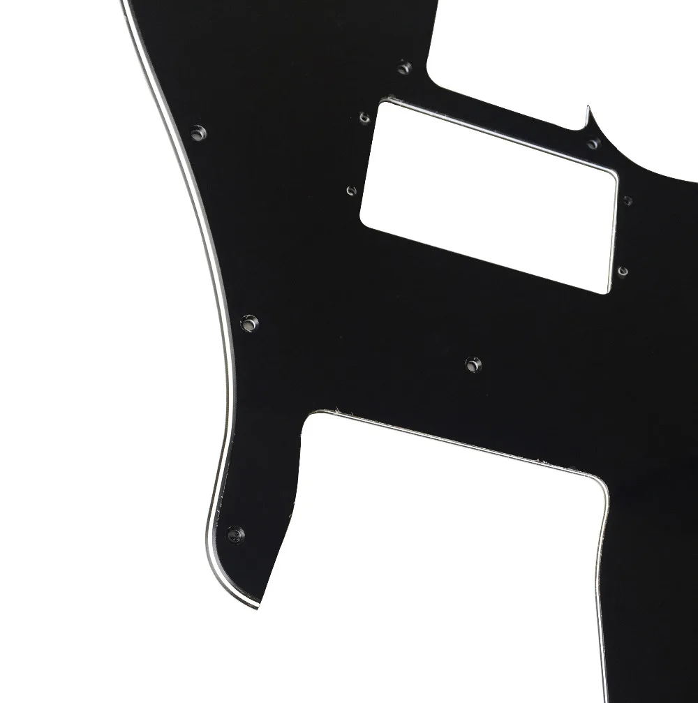 Pleroo Custom Guitar pickgaurd-для '72 Custom RI Tele Guitar Pickguard Scartch Plate, 3 Ply Black