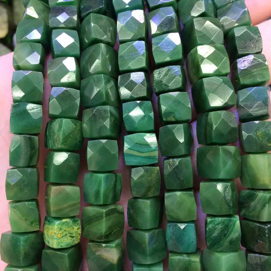 

square shape african jade beads natural stone beads DIY spacer beads for jewelry making strand 15" wholesale !