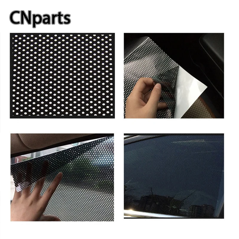 

CNparts 1pcs Universal Auto Car Styling Side Window Sunshade Cover Balck Static Cling Shield Sunscreen Visor Sticker Accessories
