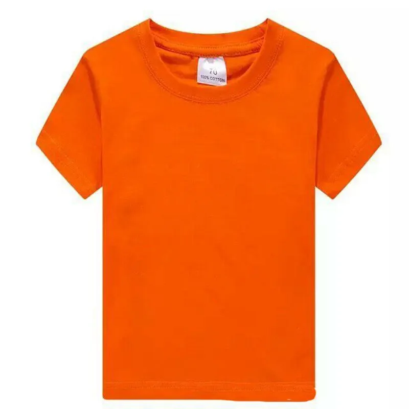 CROAL CHERIE Toddler Boy Clothes Solid Short Sleeve Summer T-Shirt Girl Clothes O-Neck Tee Tops For Student School Clothing (4)