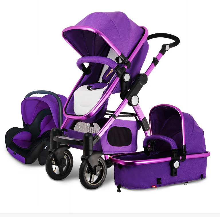 Landscape Purple Baby Stroller 