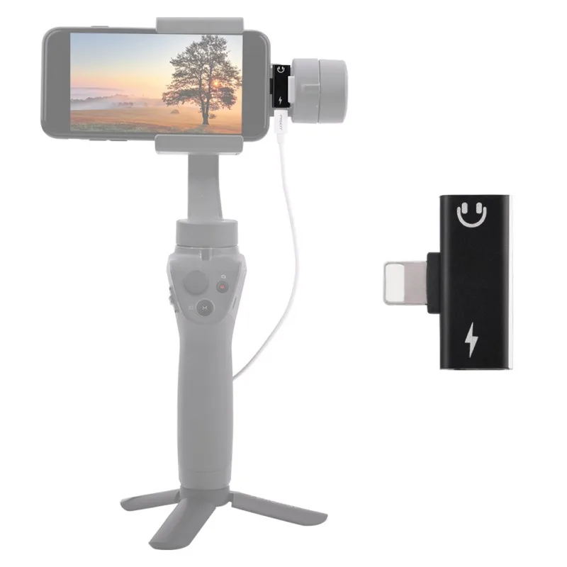 

Audio 2 In 1 Adapter Portable Lightweight Adapter For DJI OSMO Mobile And For Cellphone Audio Adapater Accessories