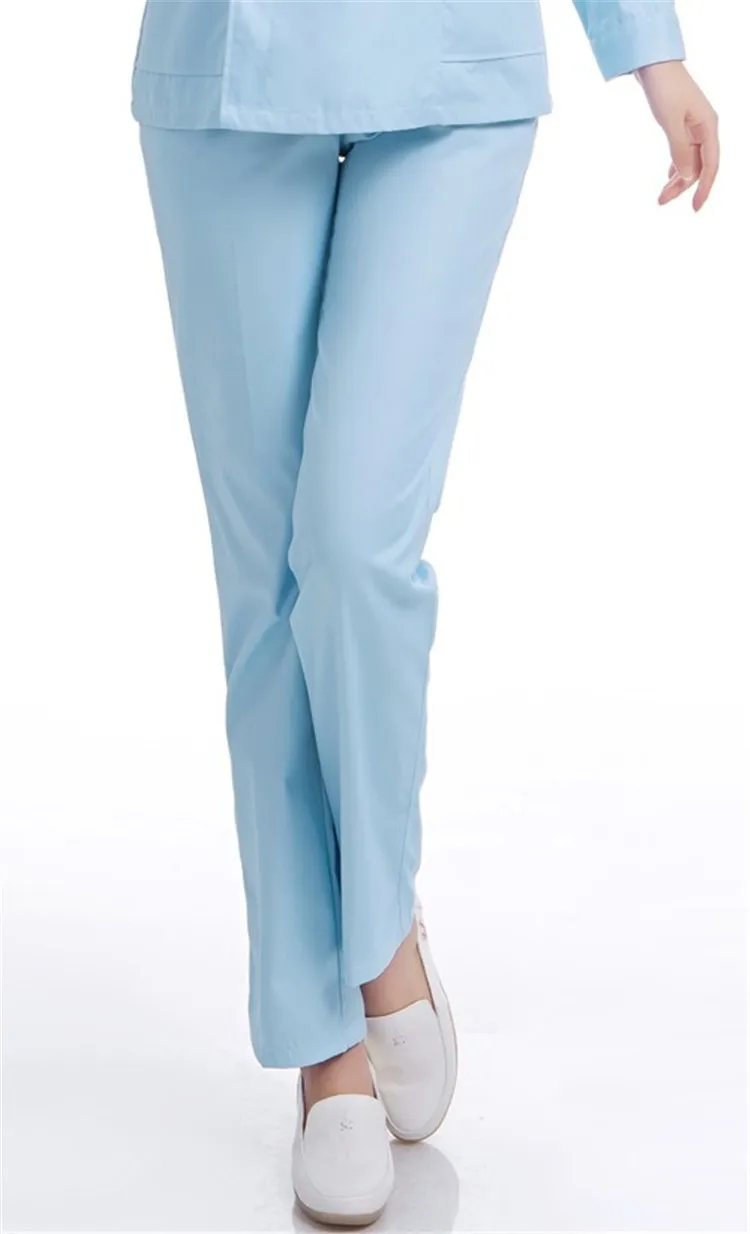 Женская медицинская униформа брюки для медсестры низ индивидуальный логотип БОЛЬНИЦА скраб тонкий доктор униформа XXL XL L белый розовый синий
