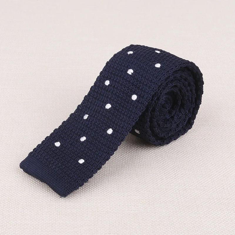 Лидер продаж, мужские вязаные галстуки в горошек, вышитые, 15 цветов, модные галстуки на шею для мужчин, взрослый узор, мужской галстук, Свадебный Мужской галстук